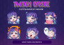 draw chibi twitch emotes, animated and sub badges for stream